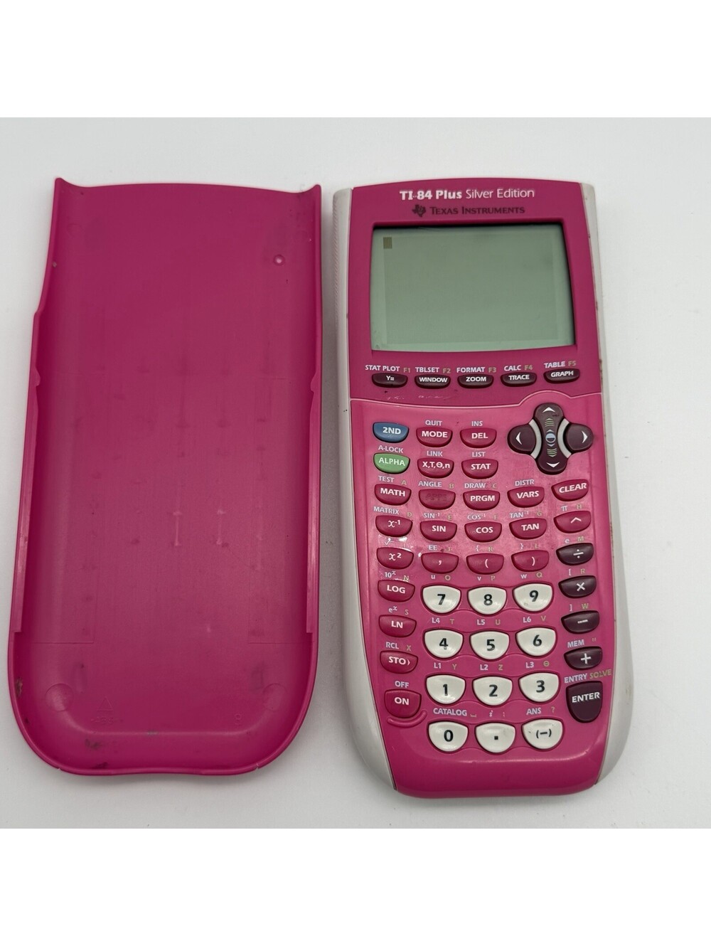 Texas Instruments TI-84 Plus Silver Edition Pink Graphing Calculator Tested